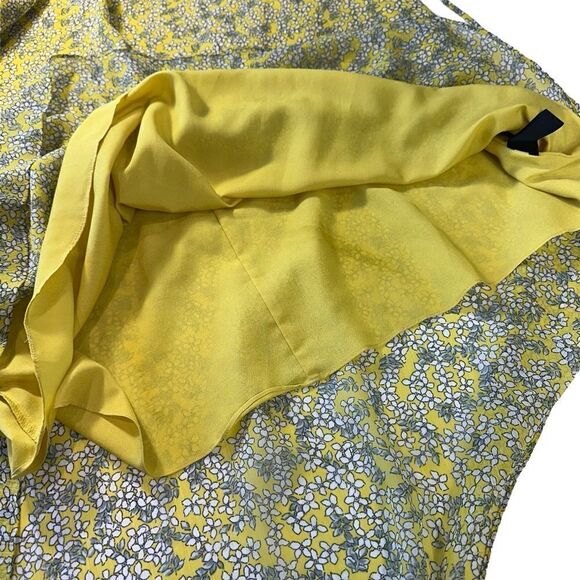 Who What Wear Yellow Chiffon Floral Summer Maxi Slip Dress, XL - Picture 12 of 12